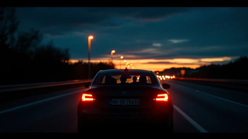 Auto mit Mitfahrern auf Pendelstrecke - Fahrgemeinschaft Tip