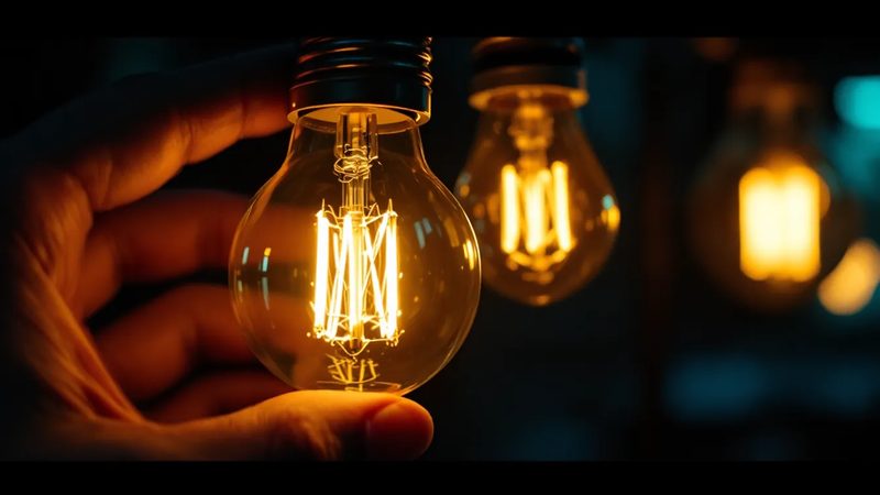 LED-Lampe wird eingedreht - LED Tip