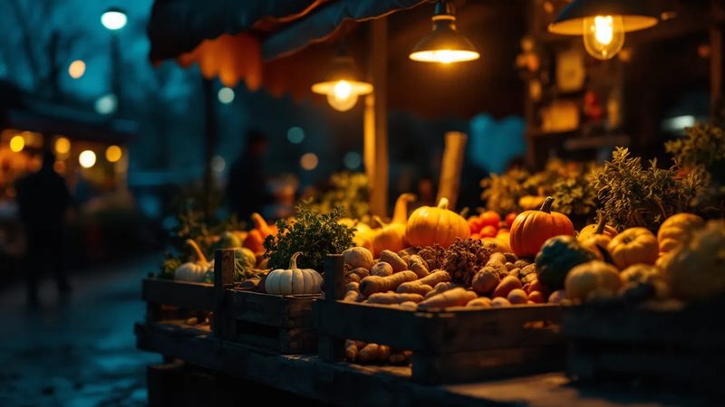 Saisongemüse auf Markt - Saisonal Tip