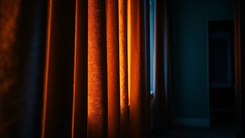 Thermo-Vorhänge geschlossen am Fenster - Thermo Tip